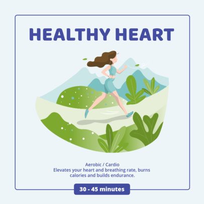 Instagram Post Maker Featuring Healthy Activity Tips