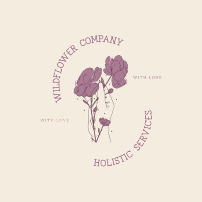 Logo Maker Featuring Elegant Floral Illustrations
