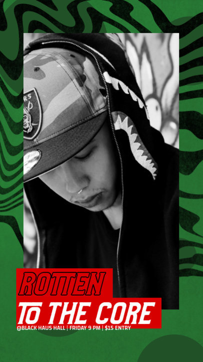 Anti-Design Inspired Instagram Story Template Featuring a Wild Background