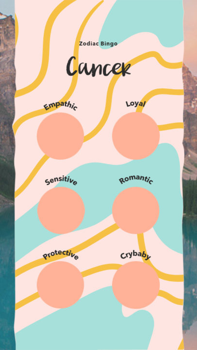 Instagram Story Maker Featuring an Astrology-Themed Bingo Challenge 2477h