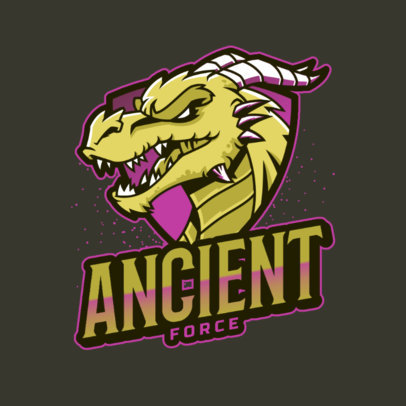 Gaming Logo Generator Featuring a Mythic Dragon Graphic 3184i