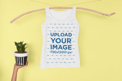 Tank Top Mockup with a Funny Composition 33962