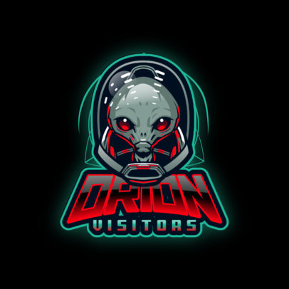 Intense Gaming Logo Maker with Alien Illustrations