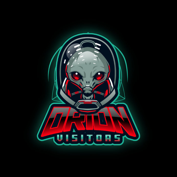 Placeit - Intense Gaming Logo Maker with Alien Illustrations