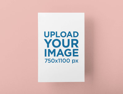 Mockup of a Paperback Book in a Plain Setting 33643