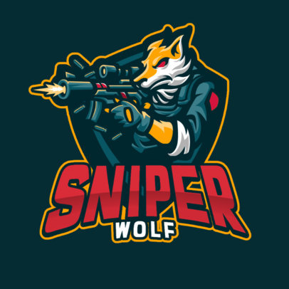 Logo Maker Featuring Aggressive Gaming Characters 1210-el1