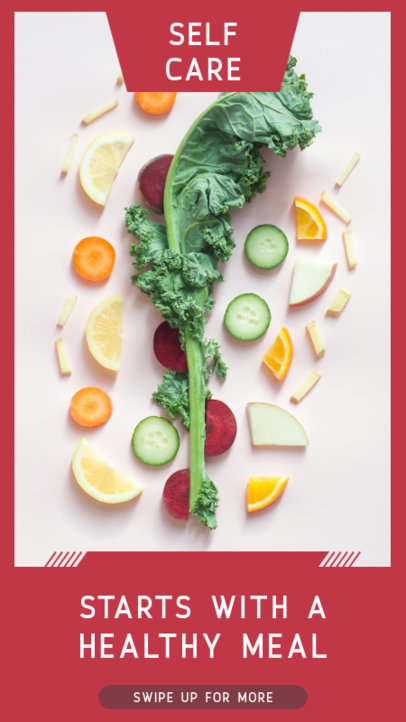 Instagram Story Maker with Tips for a Healthy Diet