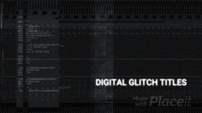 Cool Intro Maker for a Logo Reveal Featuring Glitching Animated Graphics 