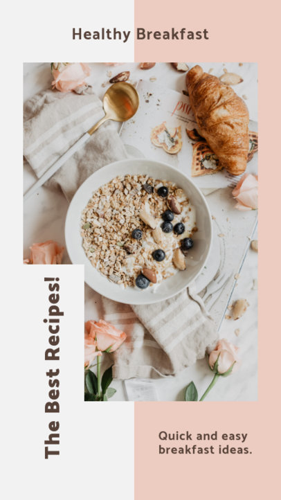 Instagram Story Template with Healthy Eating Tips