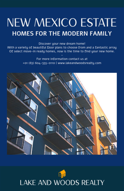 Online Flyer Design Template for Real Estate Promotions 500a