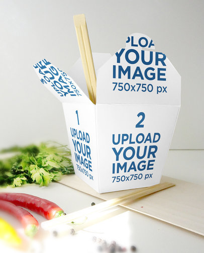 Food Packaging Mockup Featuring a Noodle Box 3999-el1