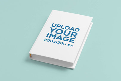 Minimal Mockup Featuring a Hardcover Book 33648
