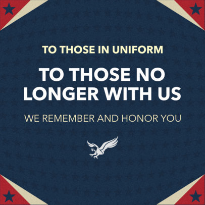 Facebook Post Maker with a Patriotic Design for Memorial Day 2486a