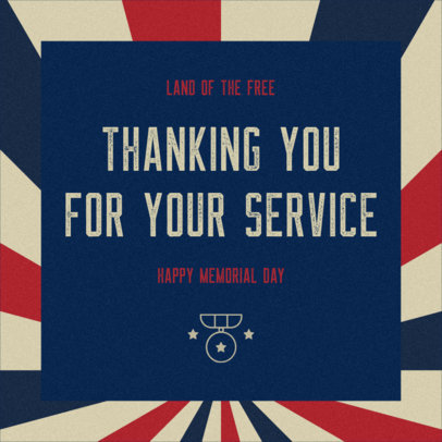 Facebook Post Generator with a Patriotic Style to Celebrate Memorial Day 2486d