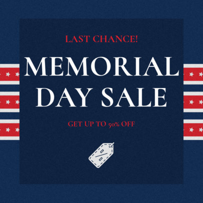 Facebook Post Generator for a Memorial Day Sale