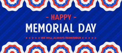 Facebook Cover Maker Featuring a Festive Memorial Day Design