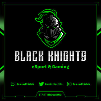 Instagram Post Maker For a Gaming Blogger