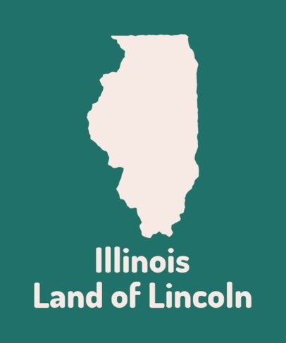 T-Shirt Design Maker Featuring Illinois State