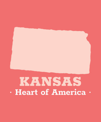 T-Shirt Design Maker with an Icon of Kansas State 1120e-el1