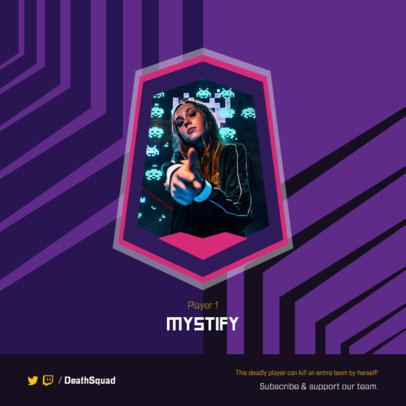 Instagram Post Template for Streamers