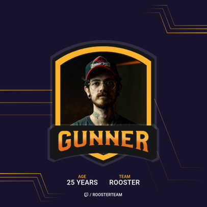 Instagram Post Template for a Gamer Profile