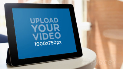 Video of a Woman Using an iPad at an Airport