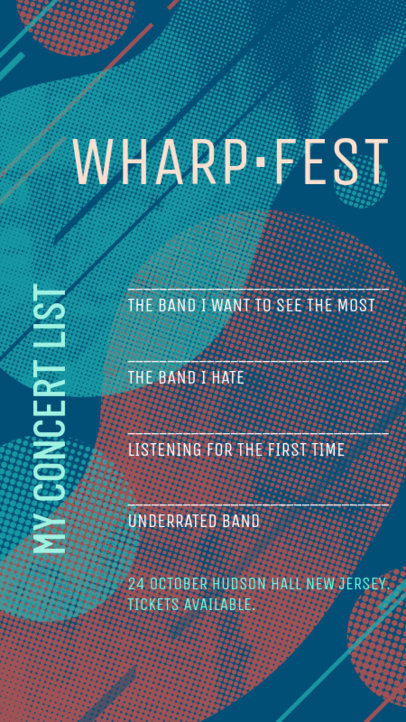 Instagram Story Creator for a Music Festival Challenge