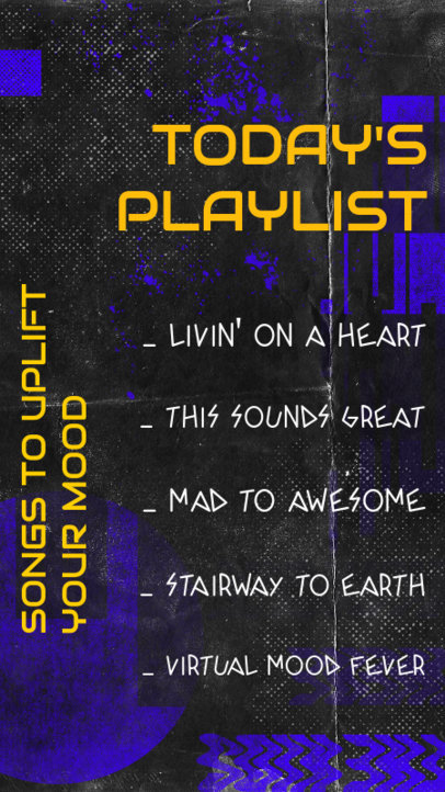 Instagram Story Maker Featuring an Uplifting-Songs Playlist 2489g