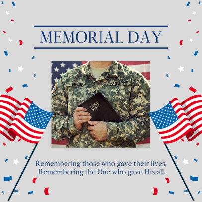 Memorial Day-Themed Instagram Post Generator