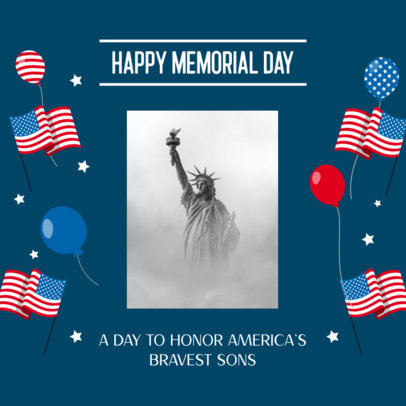 Festive Instagram Post Creator for Memorial Day