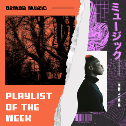 Instagram Post Creator for a Weekly Music Playlist Recommendation 