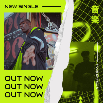 Instagram Post Maker for a New Single Announcement 