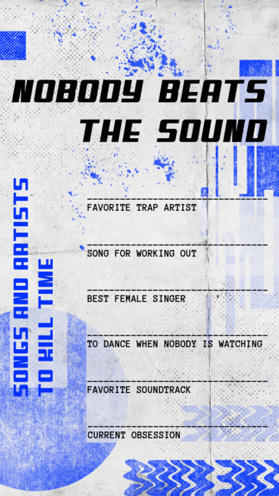 Music-Challenge Instagram Story Creator with an Urban-Looking Design 2489h