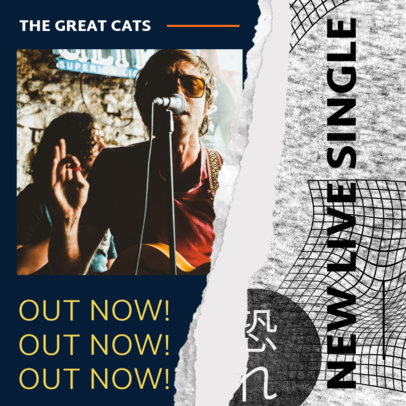 Instagram Post Creator for a Rock Single Announcement