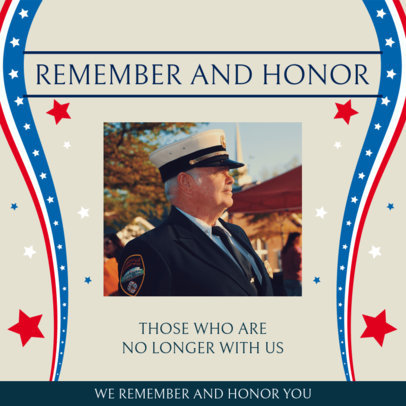 Instagram Post Creator to Honor Military War Heroes 2485g