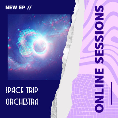 Music-Themed Instagram Post Maker for an Upcoming EP Promo