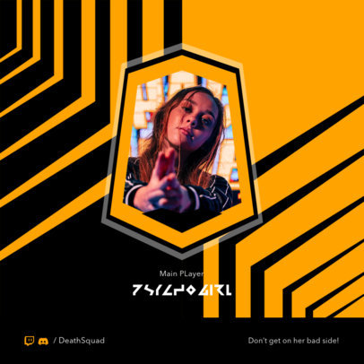 Instagram Post Generator for a Professional Streamer 