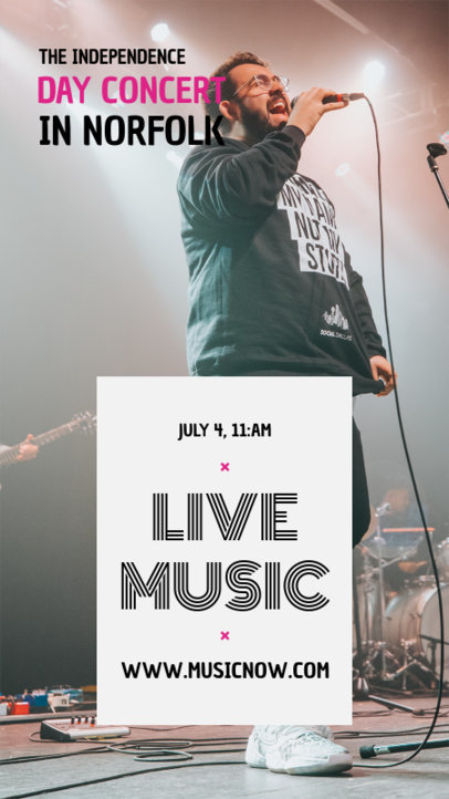 Instagram Story Template for Concert Announcements 1246-el1