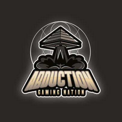 Online Logo Maker Featuring an Extraterrestrial Spacecraft