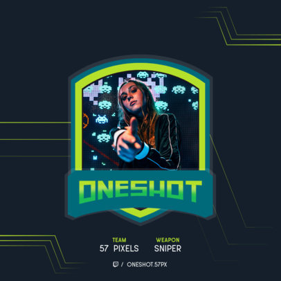 Instagram Post Generator with a Gamer Stats 1116a-el1