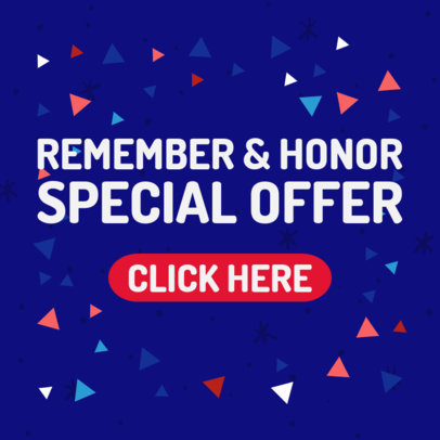 Memorial Day-Themed Banner Design Maker for a Special Offer 2488c