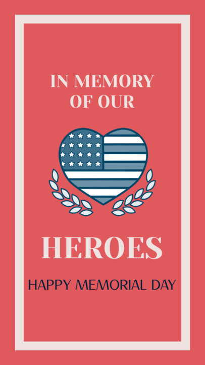 Instagram Story Maker for a Happy Memorial Day  