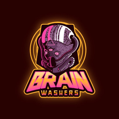 Gaming Logo Creator Featuring an Alien with Three Eyes