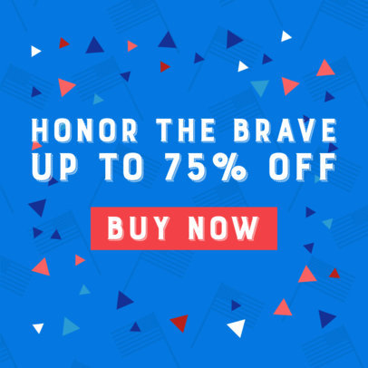 Banner Generator for a Memorial Day Special Discount Announcement 2488g