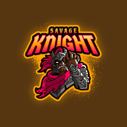 Gaming Logo Maker with an Evil Armored Knight