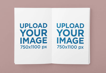Paperback Book Mockup Featuring Customizable Pages