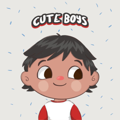 Logo Creator with a Cute Face Avatar 3210g