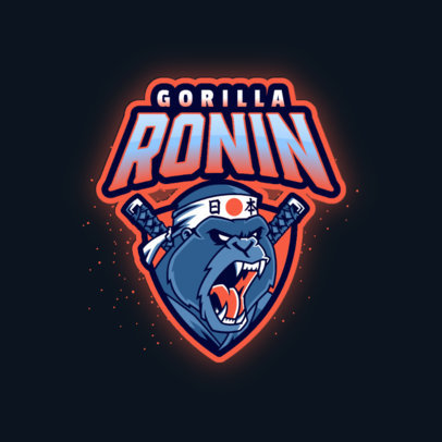 Logo Maker for an eSports Team with an Angry Gorilla 3206i