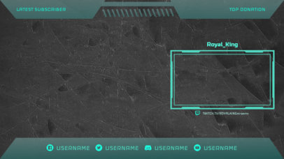 OBS Stream Overlay Template for Twitch with a Modern Style 2513