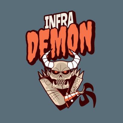 Logo Generator Featuring Scary Cartoonish Characters